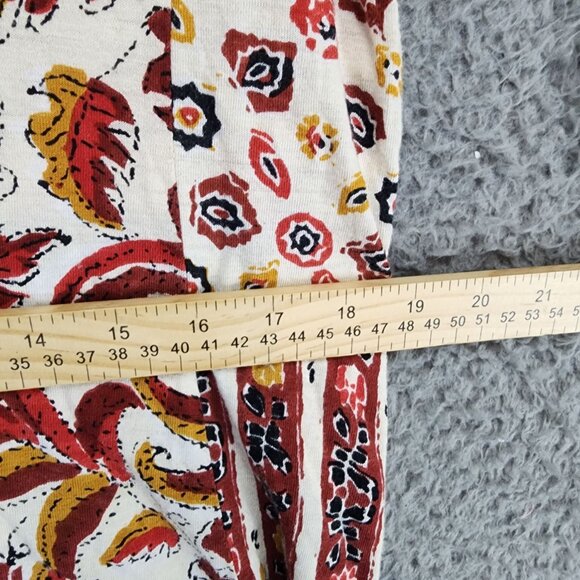 Soft Surroundings Dress Womens Large Brown Fall Print Button Side Knit Dress - Picture 8 of 11